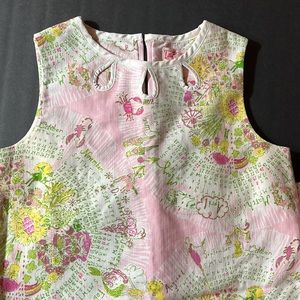 Lilly Pulitzer Rare Calendar Girl Shift Dress